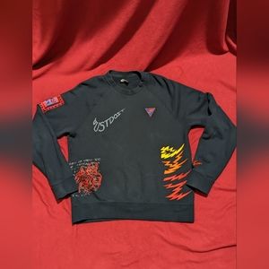 Mens Nike Work of Art Sweatshirt Crewneck Black ULTRA RARE EXTREMELY HTF EUC XS